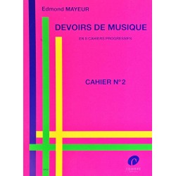 Edmond Mayeur - Michel Floret, Devoirs de musique Cahier n°2