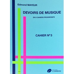 Edmond Mayeur - Michel Floret, Devoirs de musique Cahier n°3