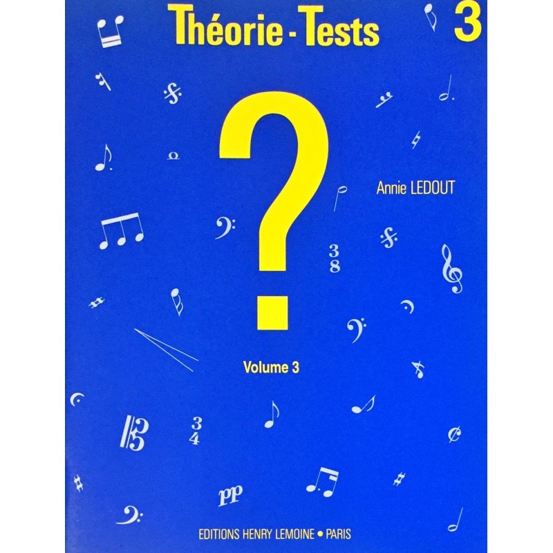 Annie Ledout, Théorie-Tests Volume 3