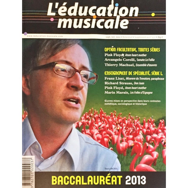 L'éducation musicale, Baccalauréat 2013 Livret du candidat