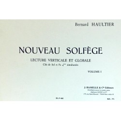 Bernard Haultier, Nouveau solfège Volume 1