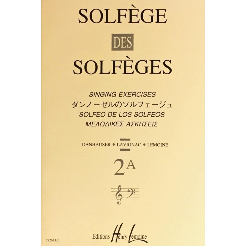 Albert Lavignac, Solfège des solfèges Volume 2A