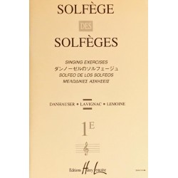 Albert Lavignac, Solfège des solfèges Volume 3E