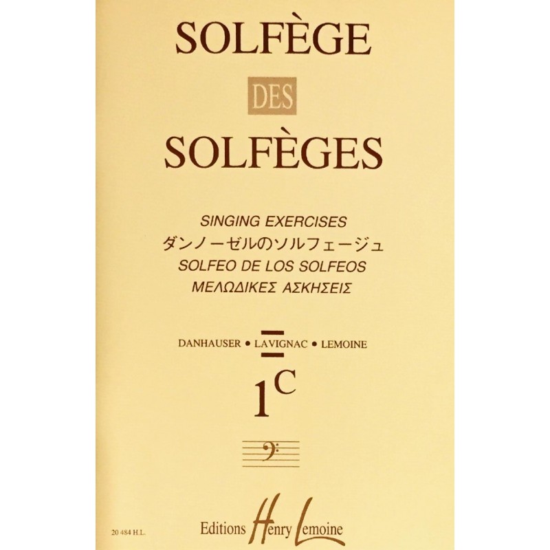 Albert Lavignac, Solfège des solfèges Volume 1C