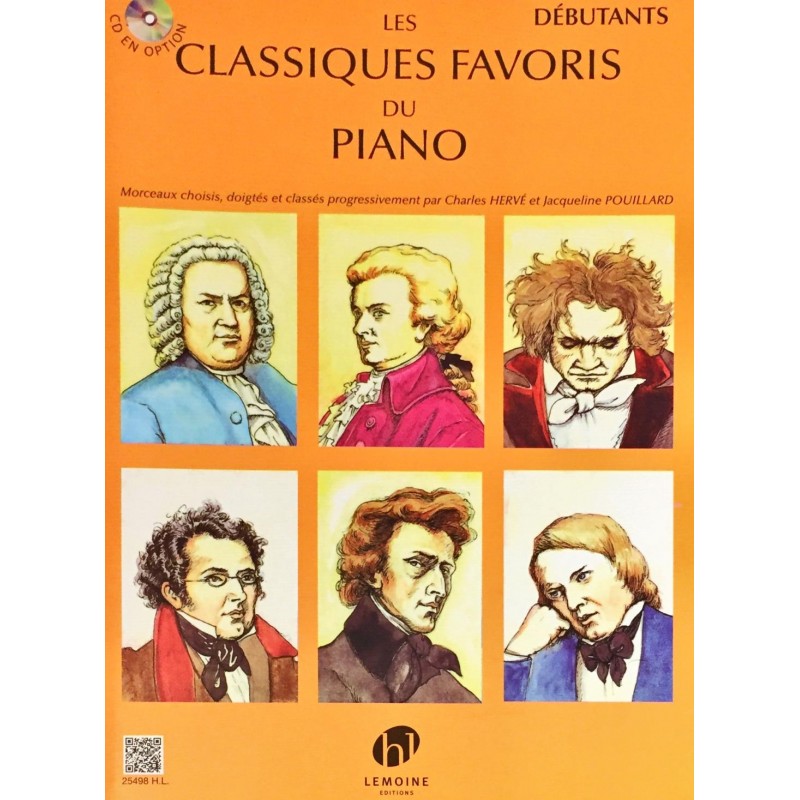 Charles Hervé - Jacqueline Pouillard, Les classiques favoris du piano Débutants
