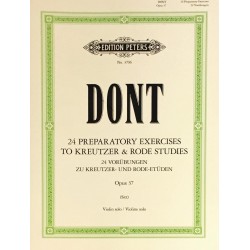 Jakob Dont, 24 exercices préparatoires (Kreutzer/Rode) Op.37