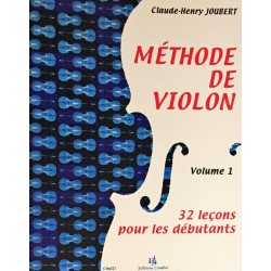 Claude-Henry Joubert, Méthode de violon Volume 1