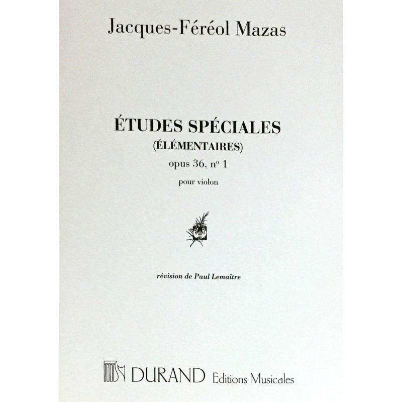 Jacques-Féréol Mazas, Etudes spéciales Opus 36 n°1