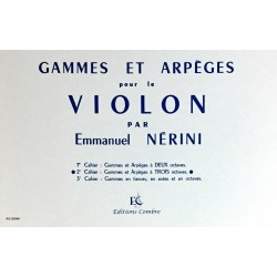 Emmanuel Nérini, Gammes et arpèges pour le violon Volume 2
