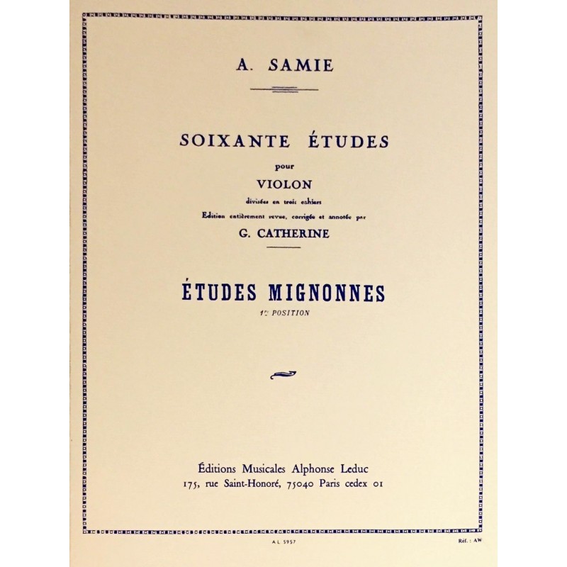 A. Samie, Etudes Mignonnes Op.31