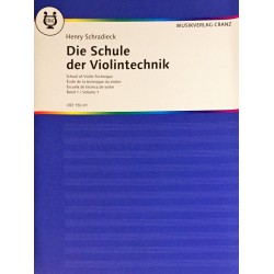 Henry Schradieck, Ecole de la technique du violon Volume 1