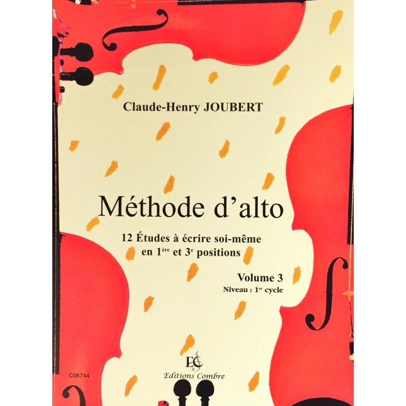 Claude-Henry Joubert, Méthode d'alto Volume 3