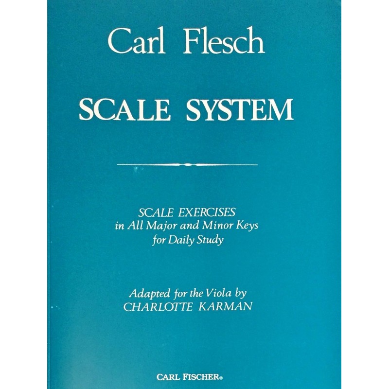Carl Flesch, Scale system
