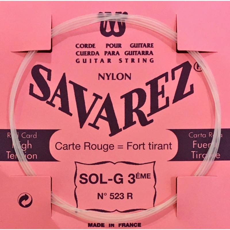 Corde Sol3 Savarez Carte Rouge
