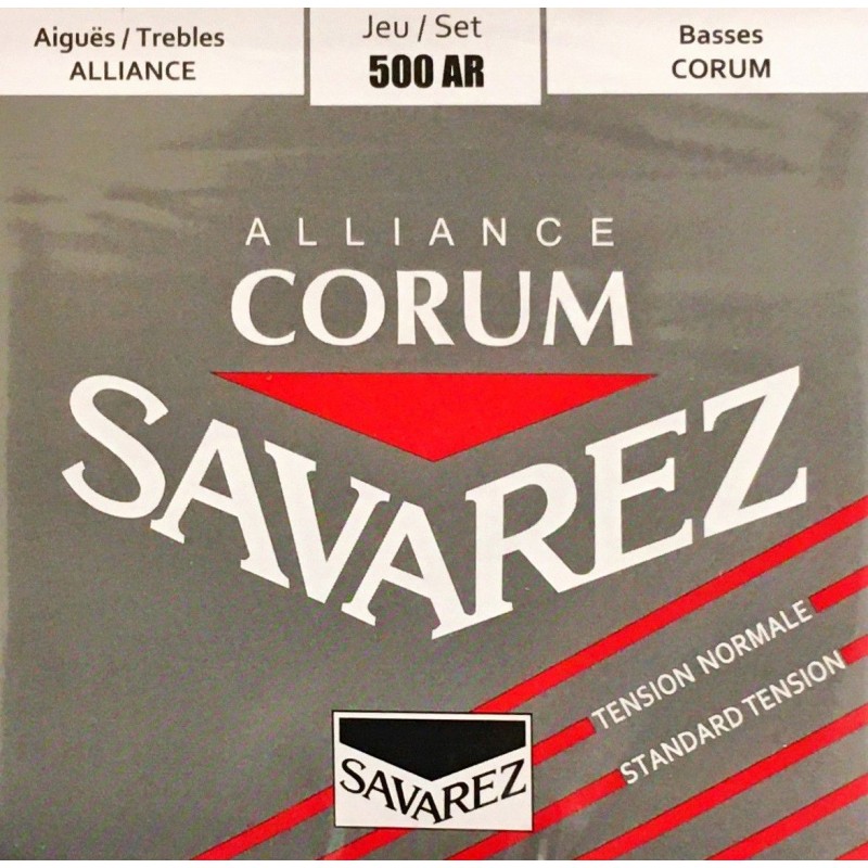 Jeu de cordes Savarez Alliance Corum Rouge