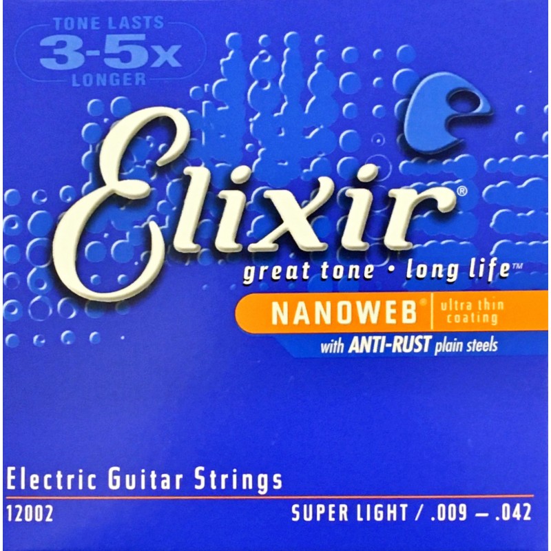 Jeu de cordes Elixir Nanoweb Super Light